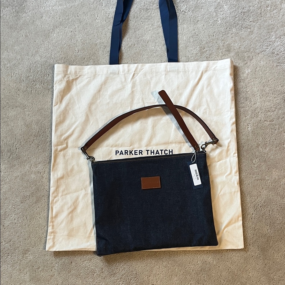 NWT Parker Thatch denim bag.